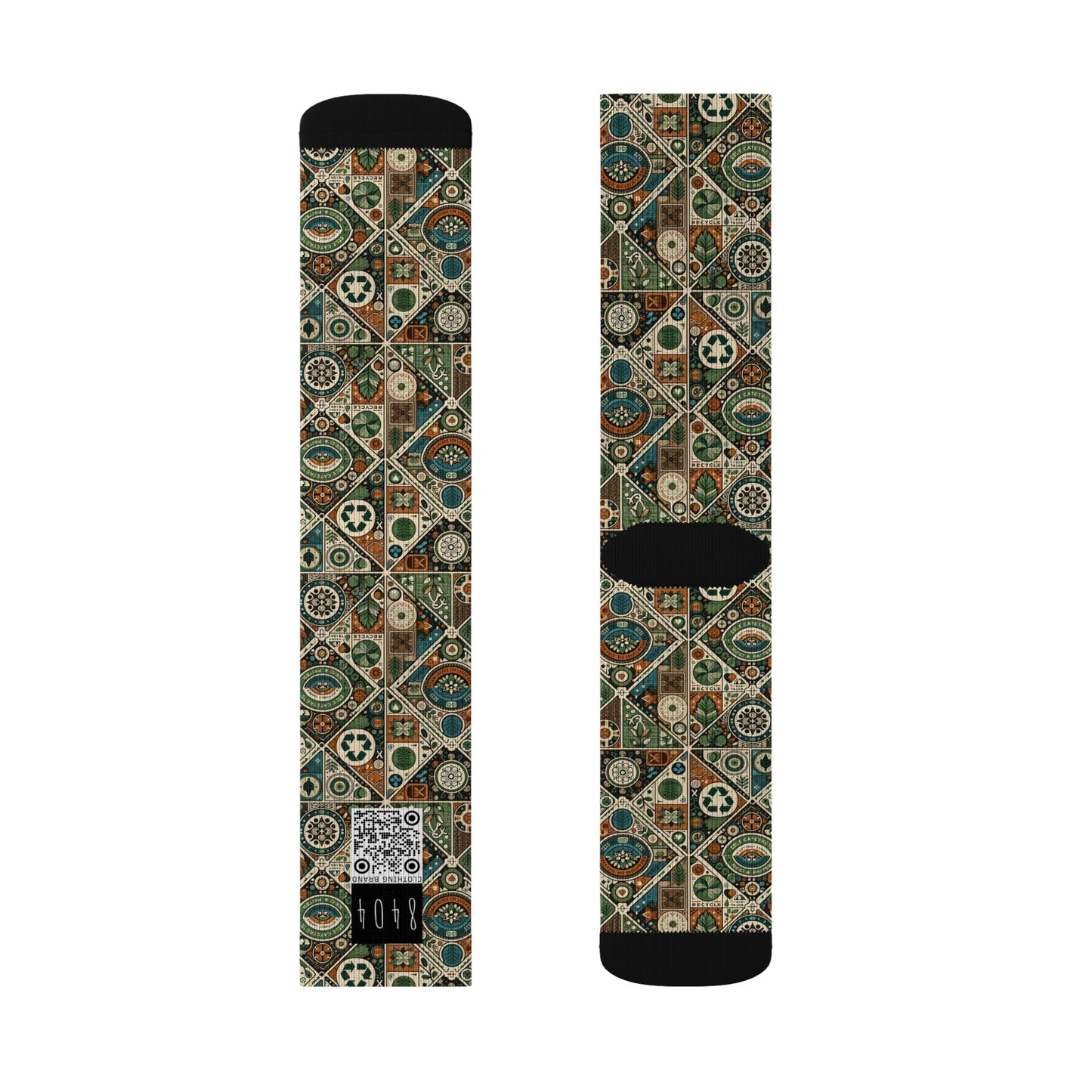 Sustainable Streetwear Sustainability-conscious Urban Style Sublimation Socks - 8404 Design-67