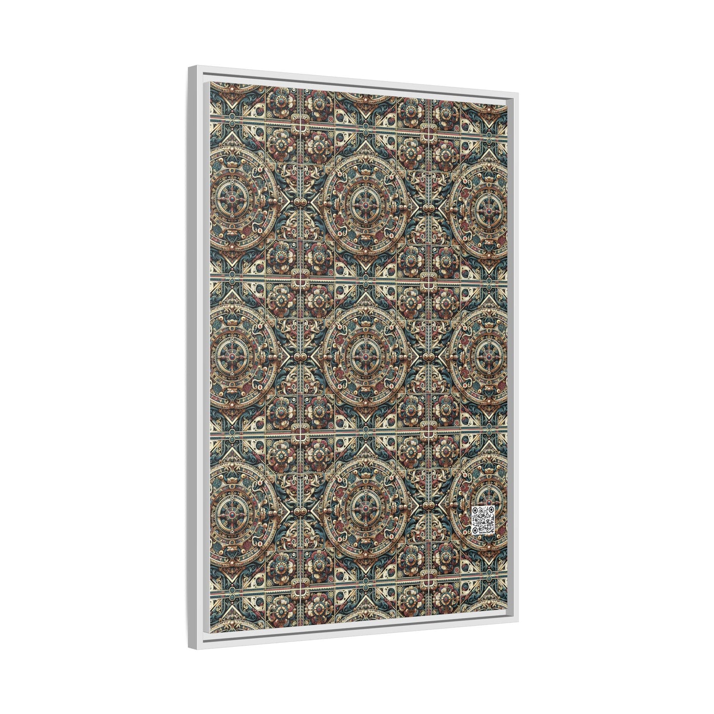 Urban Renaissance Historical Fusion With Street Edge Matte Canvas, Framed (multi-Color) - 8404 Design-57 A