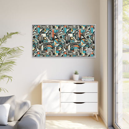 Digital Street Art Urban Street Style Matte Canvas, Framed (multi-color) - 8404 Design-81 B