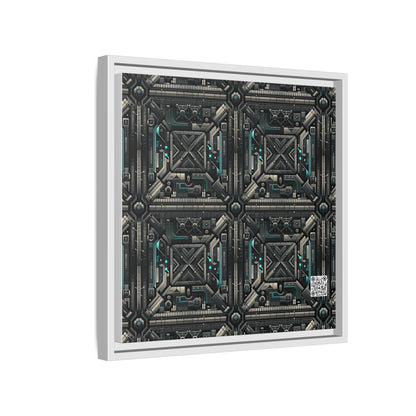 Tech Noir Futuristic Tech Aesthetic with a Dark Twist Matte Canvas, Framed (multi-color) - 8404 Design-59 B