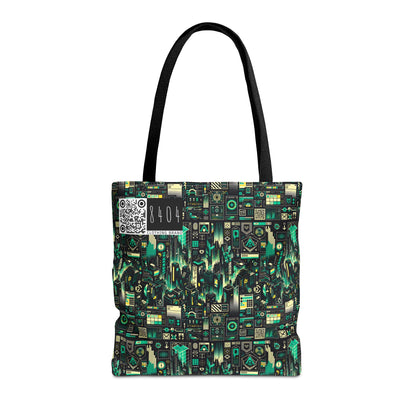 Digital Dystopia Tech Noir Tote Bag - 8404 Design-63