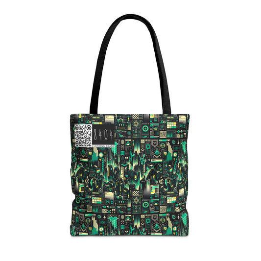 Digital Dystopia Tech Noir Tote Bag - 8404 Design-63