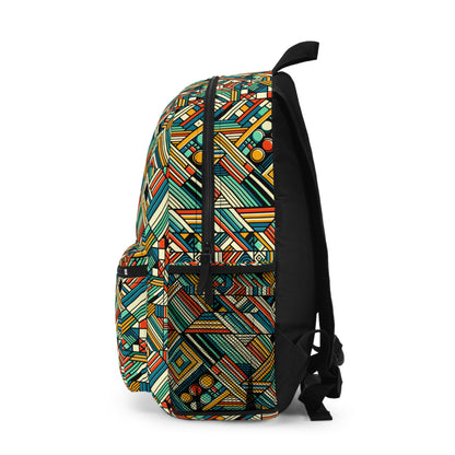 Abstract Graphic Art Modern Artistic Expression Backpack - 8404 Design-67