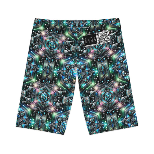 Tech-Infused Futurism Futuristic Tech Women's Bike Shorts - 8404 Design-63