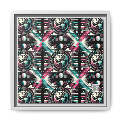 Digital Artistry Digital-native Streetwear Matte Canvas, Framed (multi-color) - 8404 Design-62 B