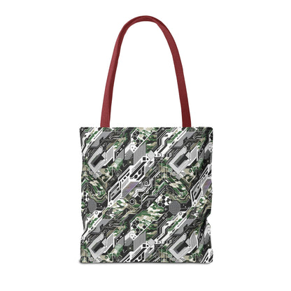Tech Camo Fusion Tech-Forward Streetwear With a Futuristic Edge Tote Bag - 8404 Design-46