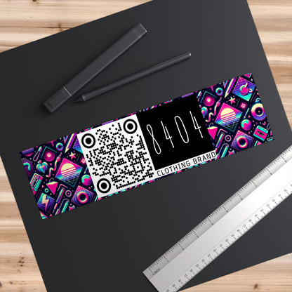 Neon Retro Revival Retro Futurism Bumper Sticker - 8404 Design-61