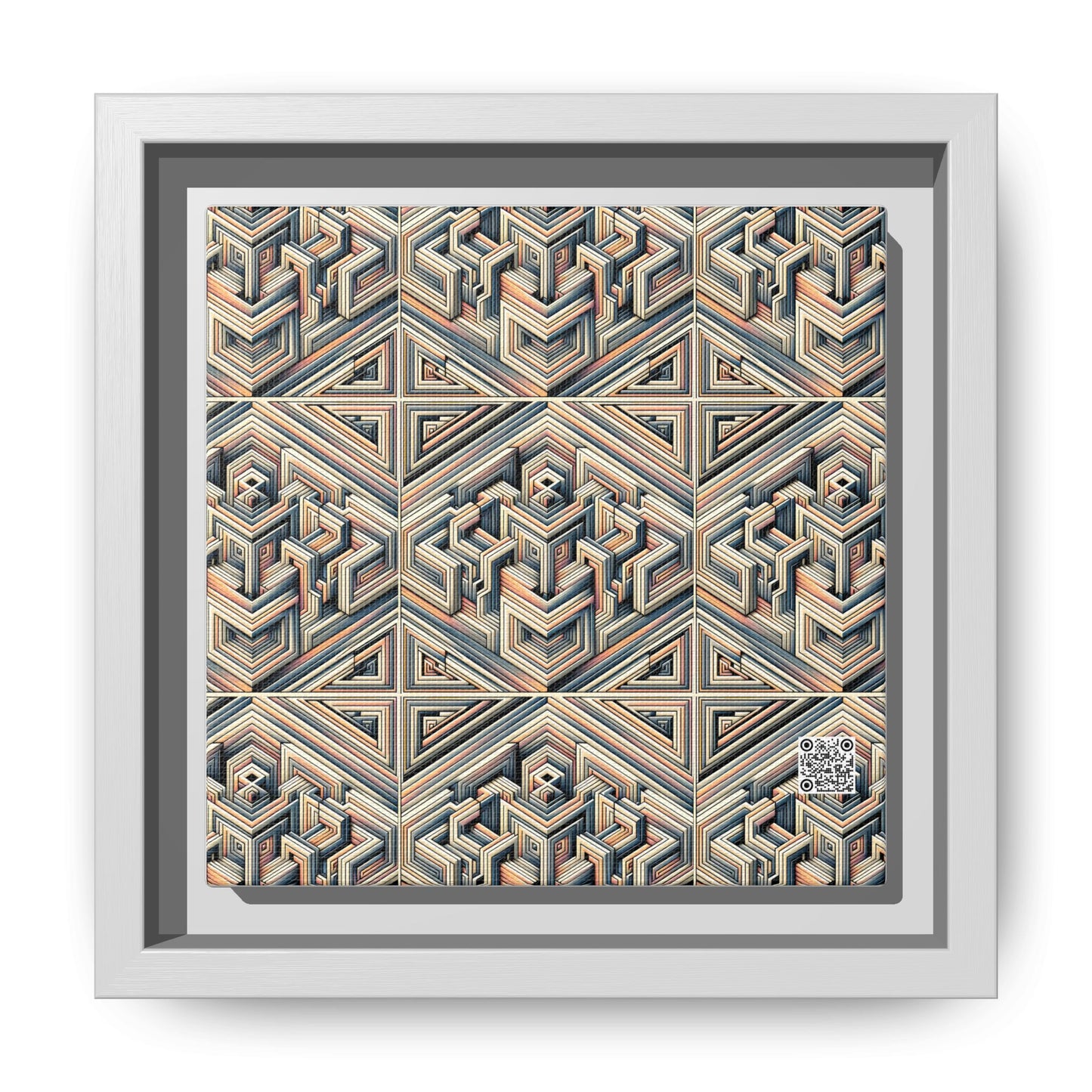 Tech Illusion Graphics Futuristic Artistry Matte Canvas, Framed (multi-color) - 8404 Design-52 B