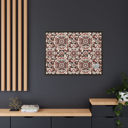 Neo Jomon Sculptural Aesthetics Artisanal Streetwear Matte Canvas, Framed (multi-Color) - 8404 Design-55 A