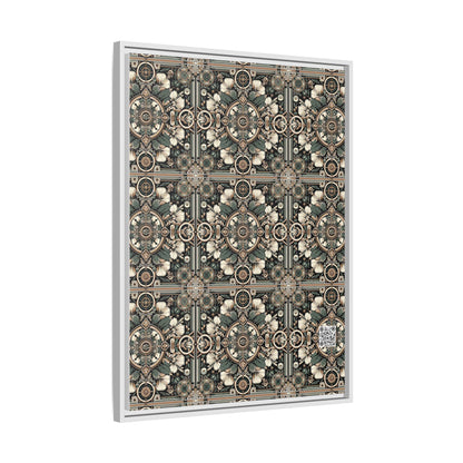 Cyber Garden Party Tech Garden Extravaganza Matte Canvas, Framed (multi-Color) - 8404 Design-66 A