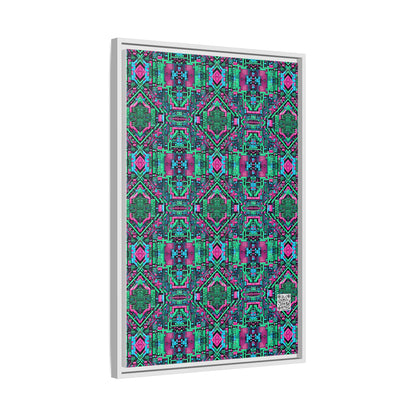 Digital Glitch Vibes Tech-Inspired Streetwear Matte Canvas, Framed (multi-Color) - 8404 Design-71 A
