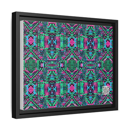 Digital Glitch Vibes Tech-Inspired Streetwear Matte Canvas, Framed (multi-Color) - 8404 Design-71 A