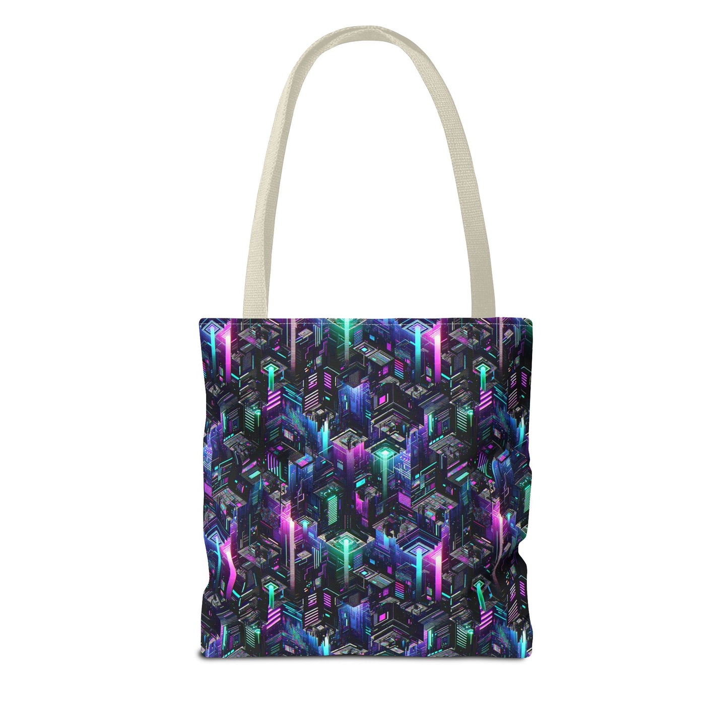 Tech Noir Graphics Futuristic Tech Aesthetics Tote Bag - 8404 Design-55