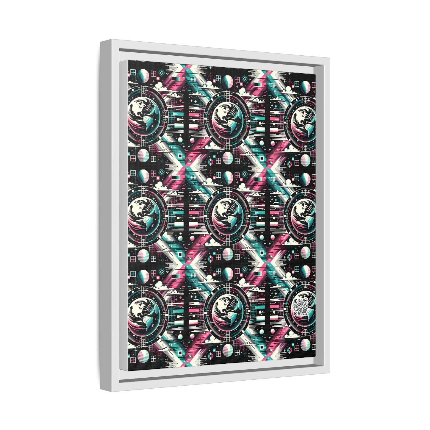 Digital Artistry Digital-native Streetwear Matte Canvas, Framed (multi-color) - 8404 Design-62 A