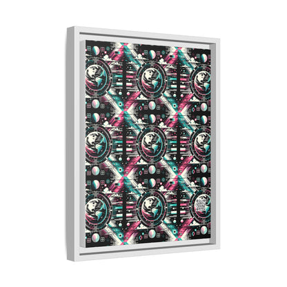 Digital Artistry Digital-native Streetwear Matte Canvas, Framed (multi-color) - 8404 Design-62 A