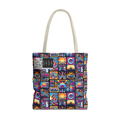 Digital Pop Culture Mashup Maximalist Pop Tote Bag - 8404 Design-52