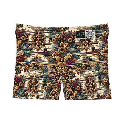 Digital Renaissance Modern Baroque Fusion Women's Shorts - 8404 Design-63