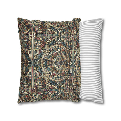 Urban Renaissance Historical Fusion With Street Edge Faux Suede Square Pillowcase - 8404 Design-57
