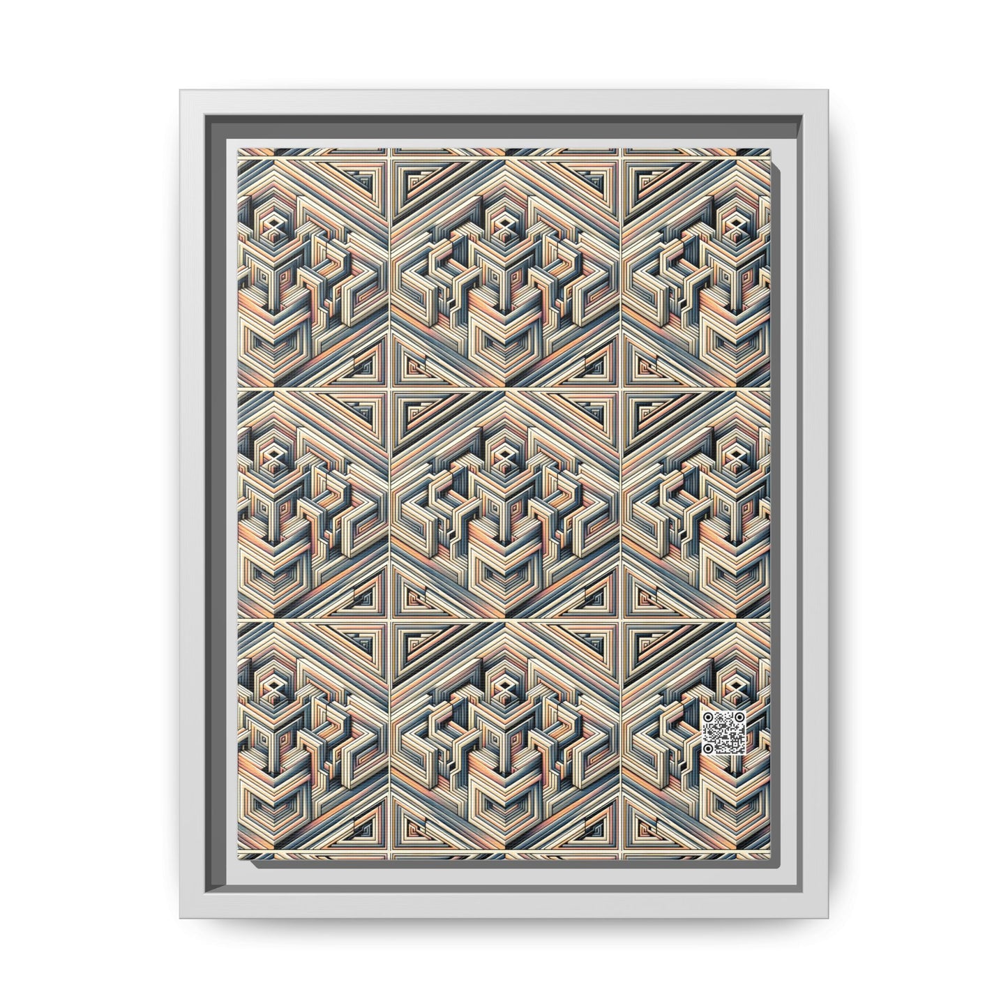 Tech Illusion Graphics Futuristic Artistry Matte Canvas, Framed (multi-color) - 8404 Design-52 A