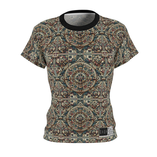 Urban Renaissance Historical Fusion With Street Edge Women's Cut & Sew Tee - 8404 Design-57
