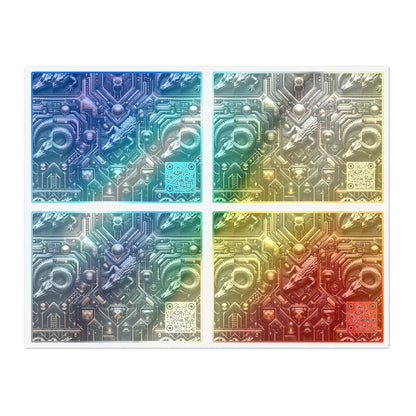 Tech Noir Fusion Sleek Tech Luxe Sticker Sheets - 8404 Design-62