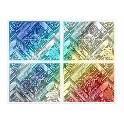 Tech-Infused Athleisure Tech-Forward Streetwear Sticker Sheets - 8404 Design-44