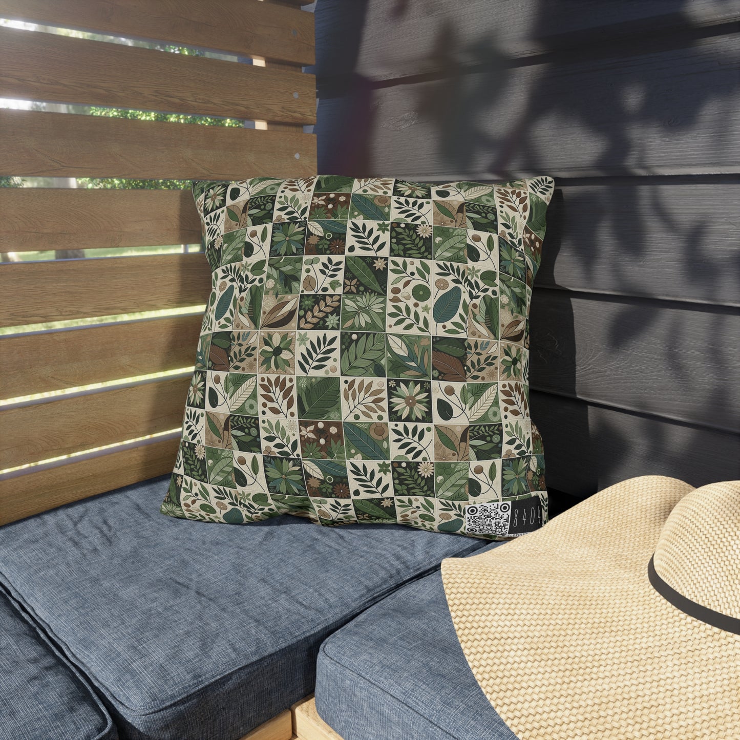 Streetwear Sustainability Environmentally Conscious Streetwear with a Natural Aesthetic Outdoor Pillow - 8404 Design-57