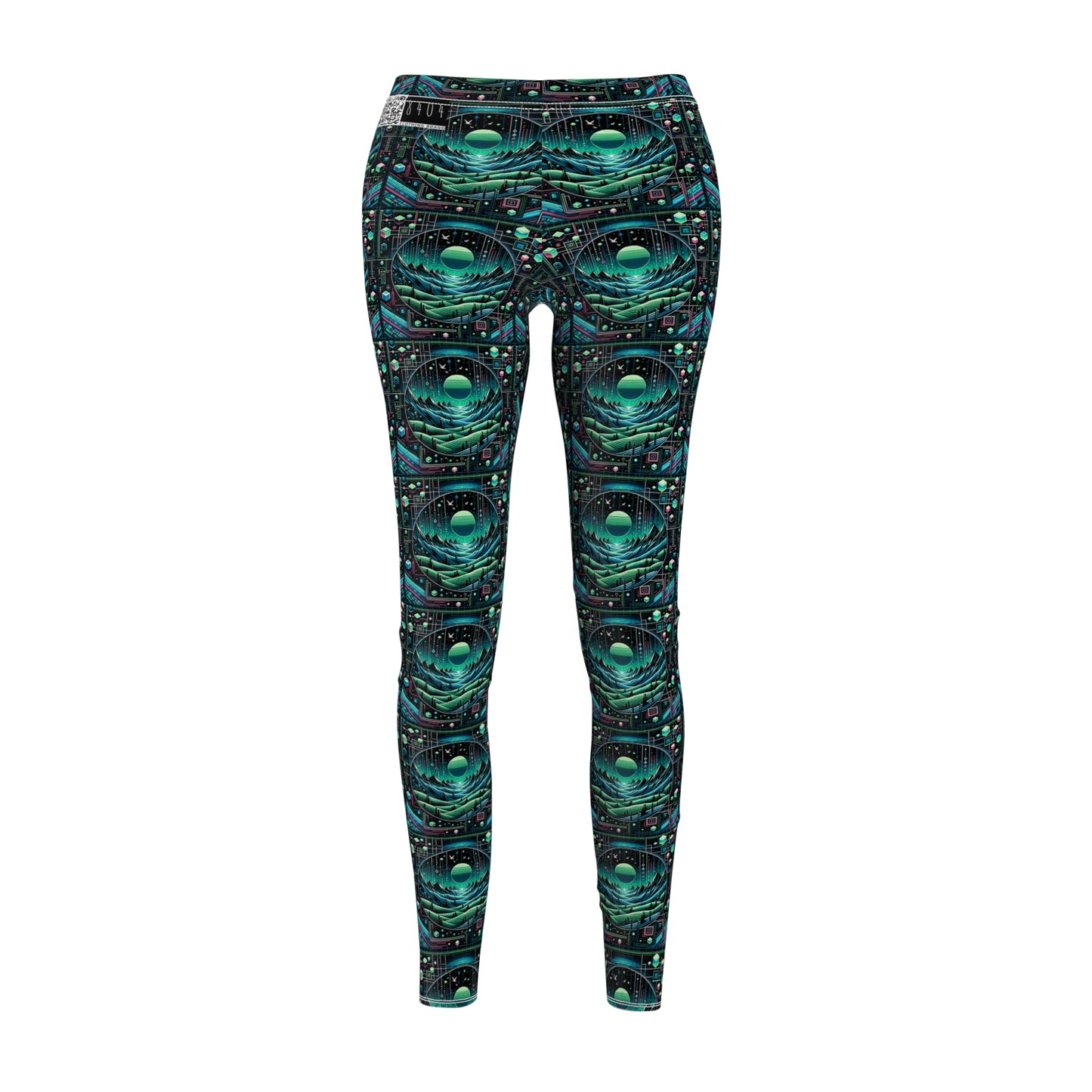 Digital Adventure Graphics Digital Explorer Women's Cut & Sew Casual Leggings - 8404 Design-59