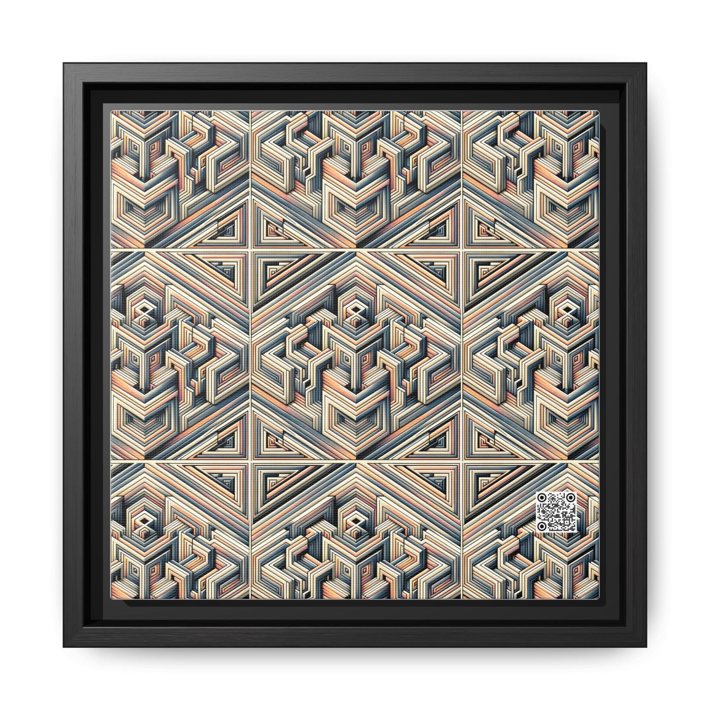 Tech Illusion Graphics Futuristic Artistry Matte Canvas, Framed (multi-color) - 8404 Design-52 B