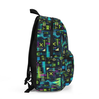 Digital Dystopia Tech Noir Backpack - 8404 Design-55