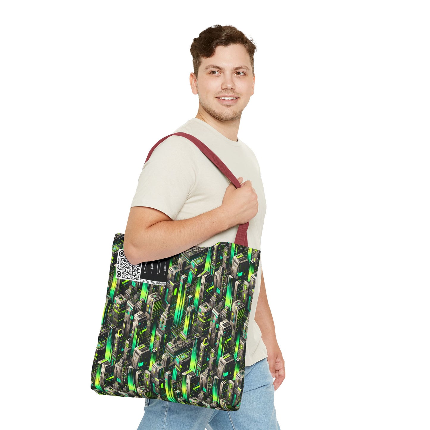 Digital Rebellion Tech-Forward Streetwear Tote Bag - 8404 Design-63