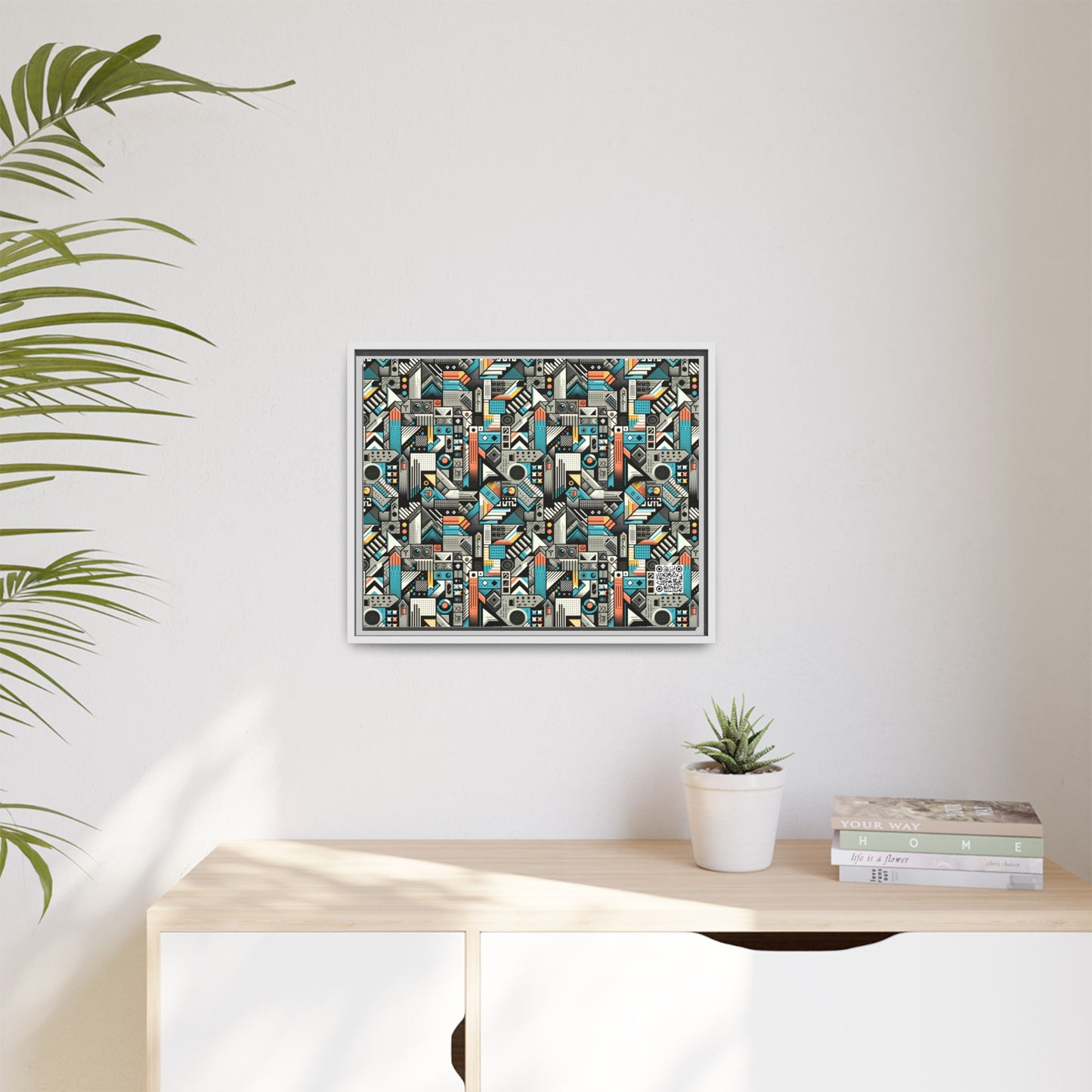 Digital Street Art Urban Street Style Matte Canvas, Framed (multi-color) - 8404 Design-81 A