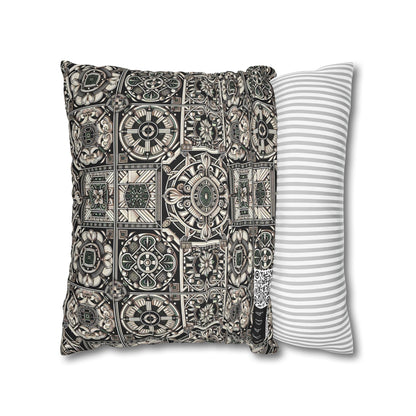 Cyber Garden Party Tech Garden Extravaganza Spun Polyester Square Pillowcase - 8404 Design-45