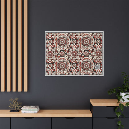 Neo Jomon Sculptural Aesthetics Artisanal Streetwear Matte Canvas, Framed (multi-Color) - 8404 Design-55 A