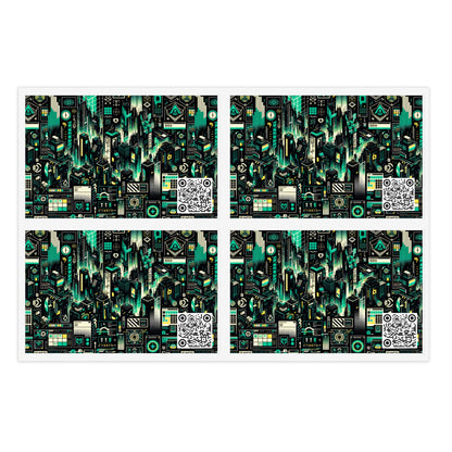 Digital Dystopia Tech Noir Sticker Sheets - 8404 Design-63