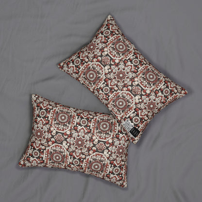 Neo Jomon Sculptural Aesthetics Artisanal Streetwear Spun Polyester Lumbar Pillow - 8404 Design-55 B