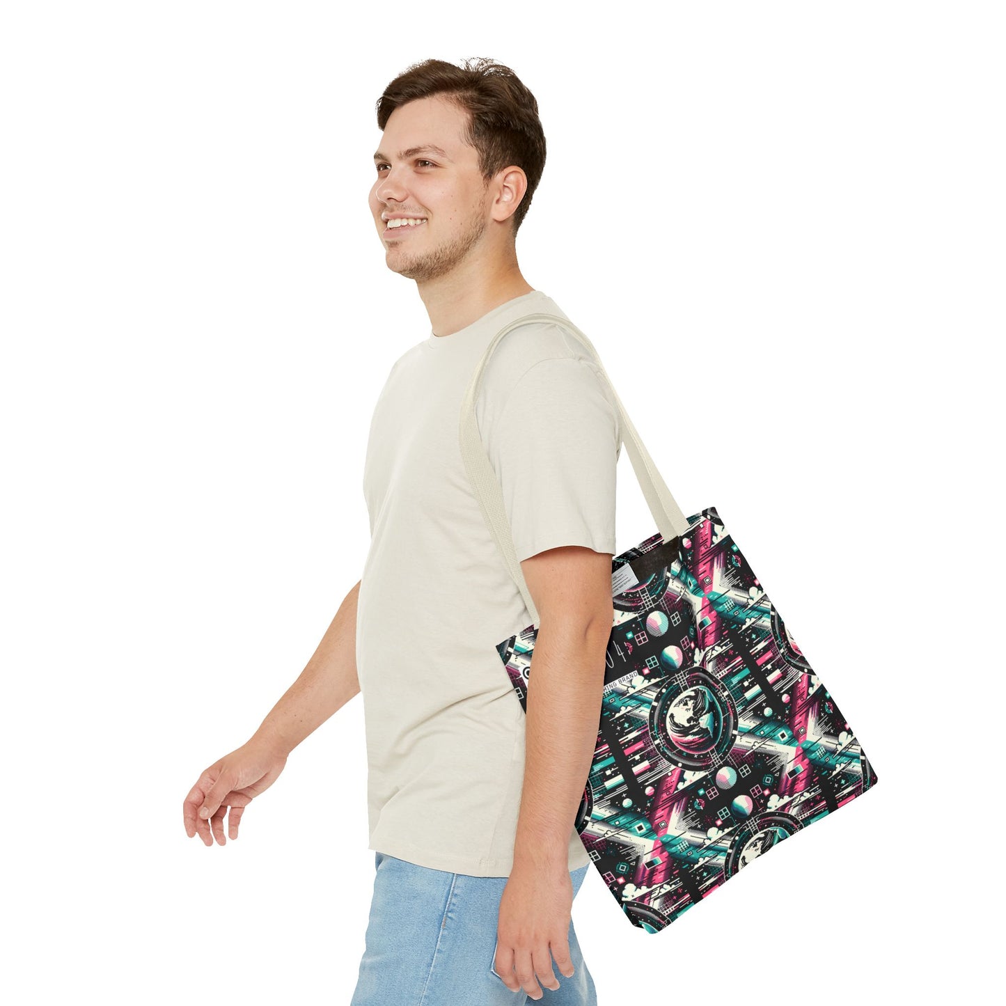 Digital Artistry Digital-native Streetwear Tote Bag - 8404 Design-62