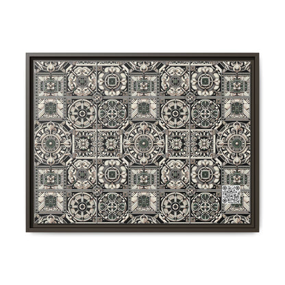 Cyber Garden Party Tech Garden Extravaganza Matte Canvas, Framed (multi-Color) - 8404 Design-45 A
