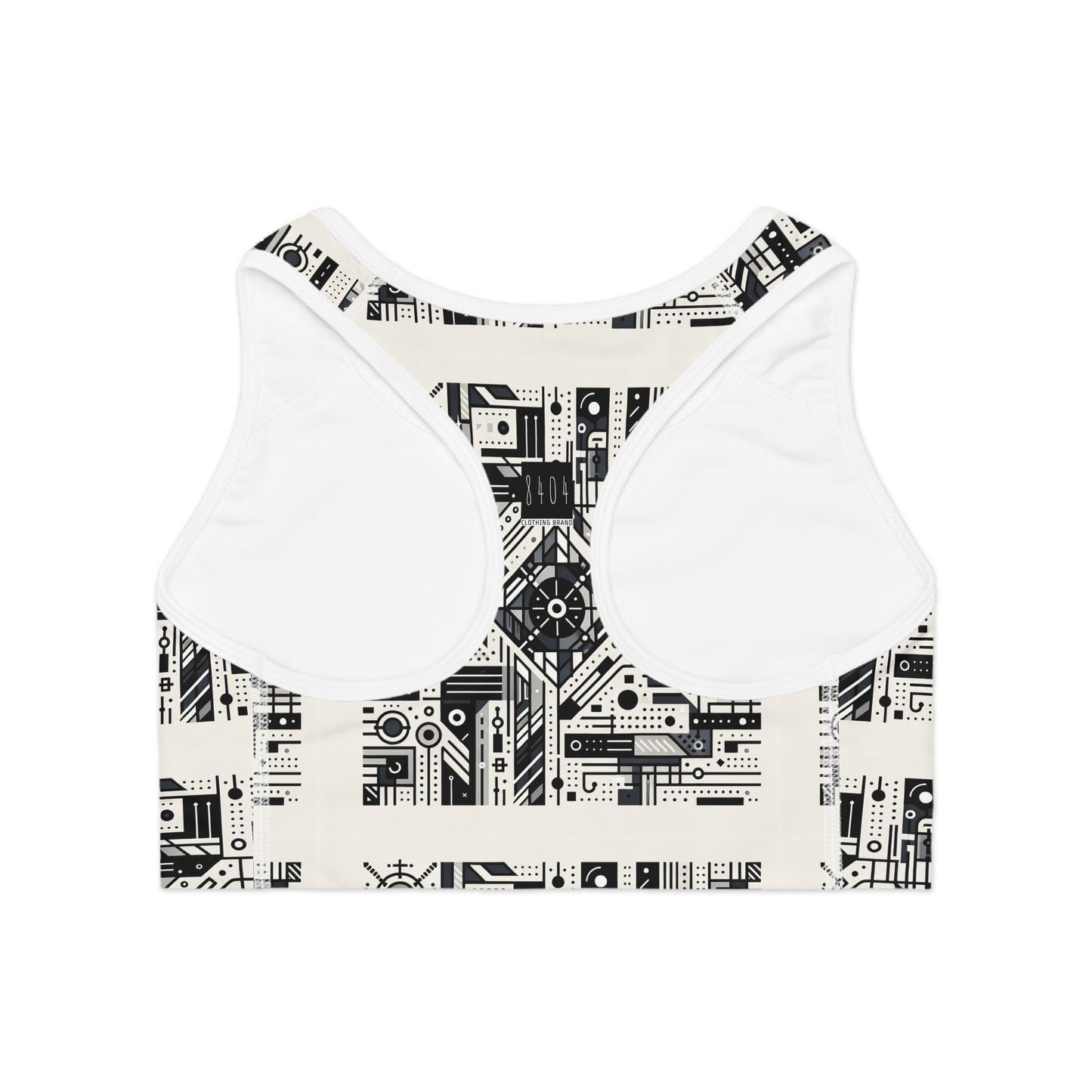 Digital Minimalism Minimalist Tech Sports Bra - 8404 Design-47