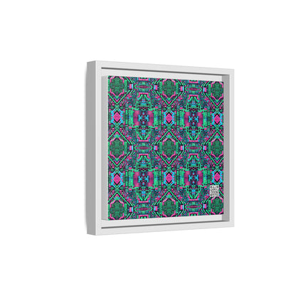 Digital Glitch Vibes Tech-Inspired Streetwear Matte Canvas, Framed (multi-Color) - 8404 Design-71 B