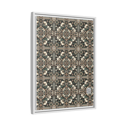 Cyber Garden Party Tech Garden Extravaganza Matte Canvas, Framed (multi-Color) - 8404 Design-66 A