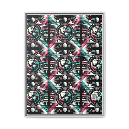 Digital Artistry Digital-native Streetwear Matte Canvas, Framed (multi-color) - 8404 Design-62 A