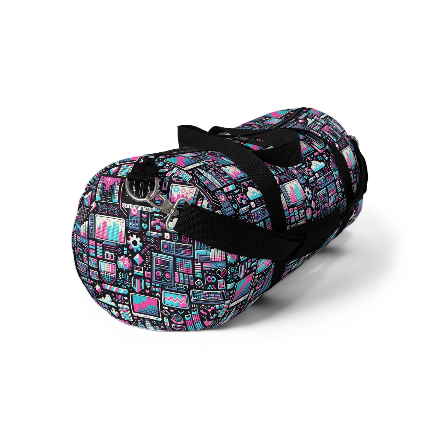 Digital Rebellion Youthful Streetwear with a Rebellious Digital Twist Duffel Bag - 8404 Design-71