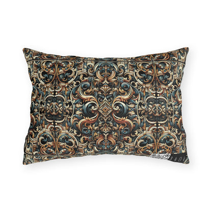 Urban Renaissance Historical Fusion With Street Edge Outdoor Pillow - 8404 Design-59