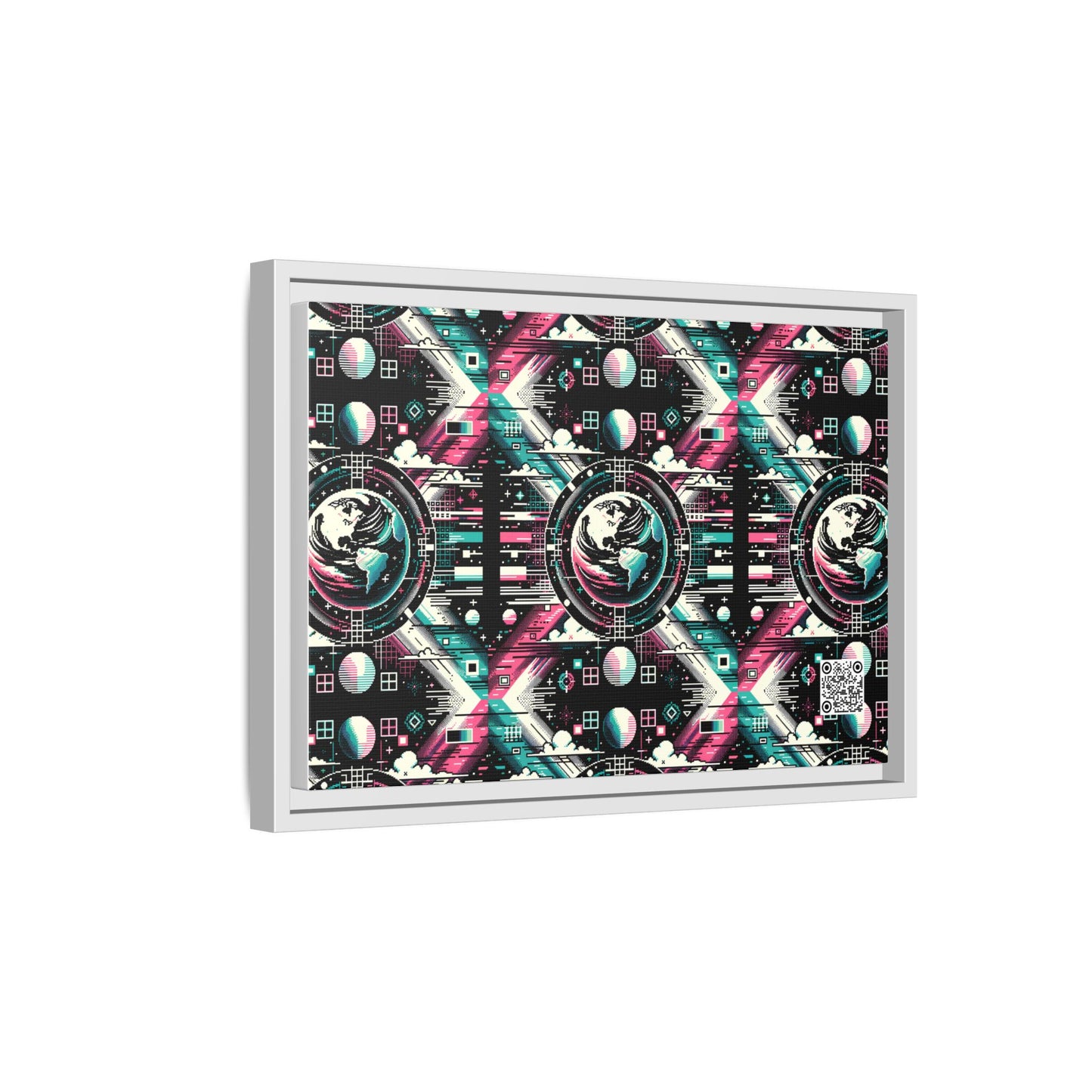 Digital Artistry Digital-native Streetwear Matte Canvas, Framed (multi-color) - 8404 Design-62 B