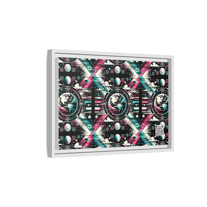 Digital Artistry Digital-native Streetwear Matte Canvas, Framed (multi-color) - 8404 Design-62 B