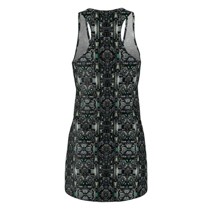Tech Noir Tech-Forward Minimalism Women's Cut & Sew Racerback Dress - 8404 Design-52