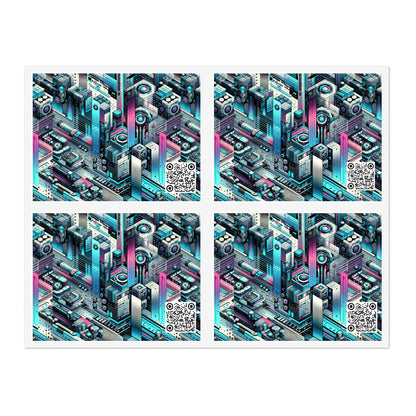 Digital Motion Futuristic Tech Sticker Sheets - 8404 Design-40