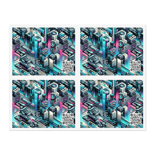 Digital Motion Futuristic Tech Sticker Sheets - 8404 Design-40