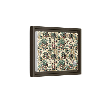 Cultural Artisanal Fusion Contemporary Cultural Elegance Matte Canvas, Framed (multi-Color) - 8404 Design-68 B